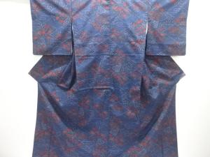 花扇模様織り出し西陣伝承紬着物